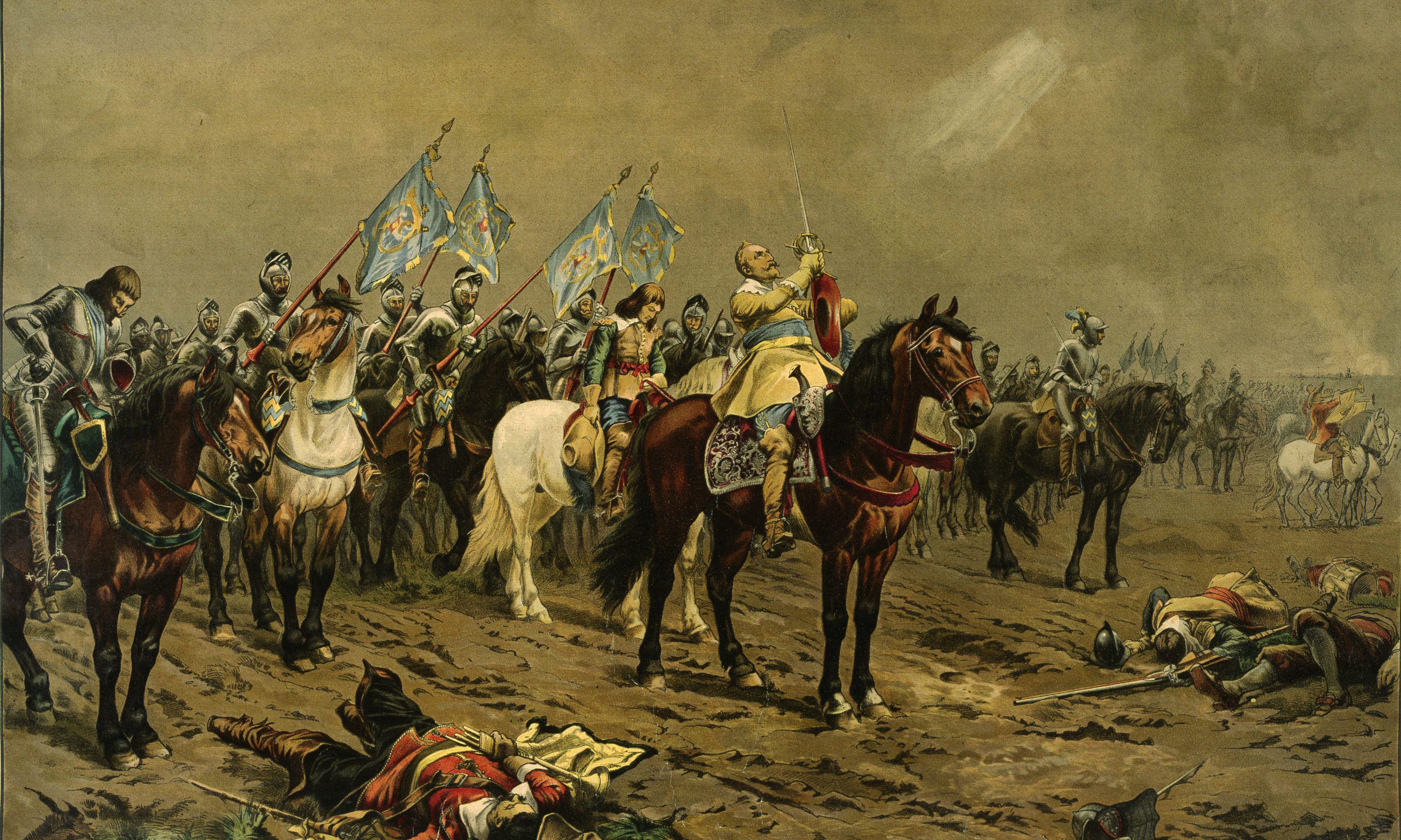 Габсбурги потерпели поражение в тридцатилетней войне. Битва при Лютцене 1632.